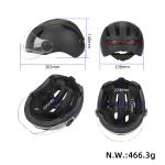 bike riding with windshield, remote control steering helmet, intelligent remote control, safety warning with light helmet